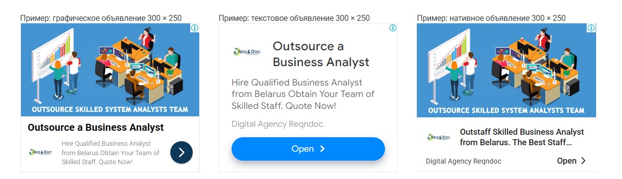 Контекстная реклама для Reqndoc - Google Ads for Digital agency Reqndoc
