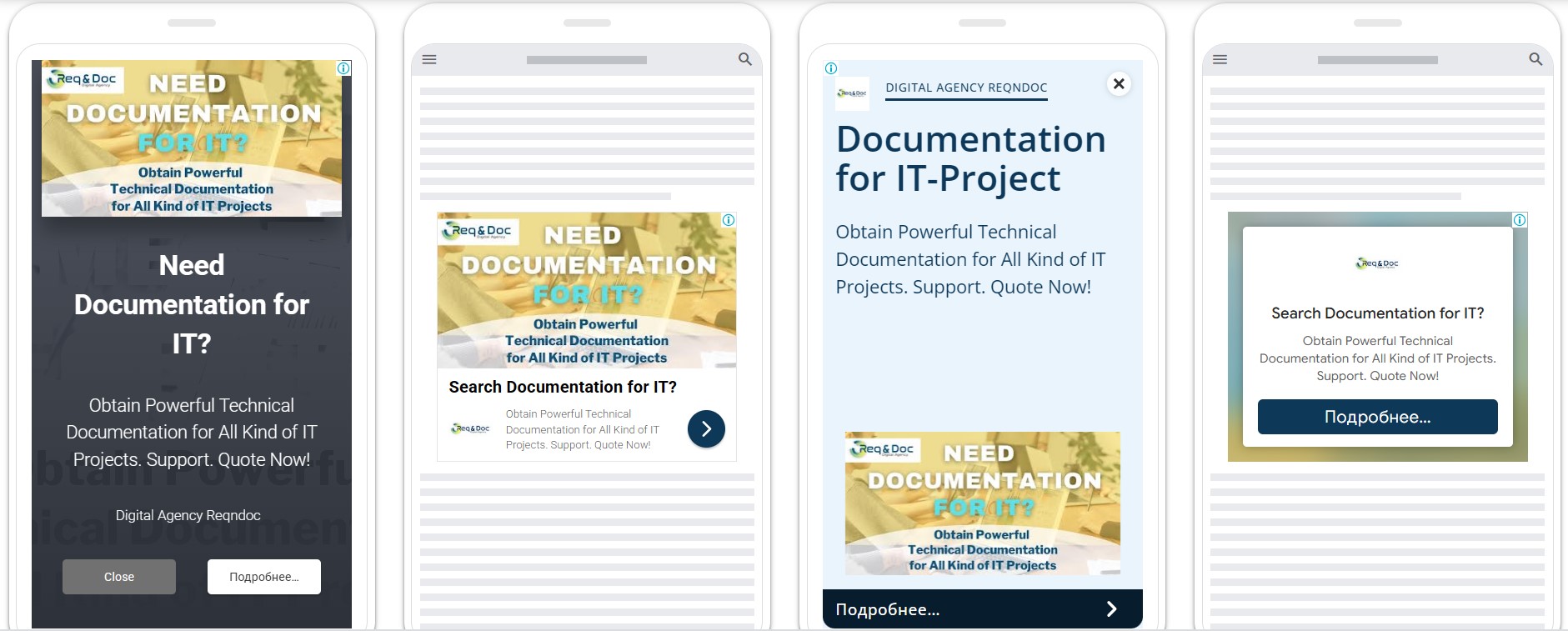 Контекстная реклама для Reqndoc - Google Ads for Digital agency Reqndoc